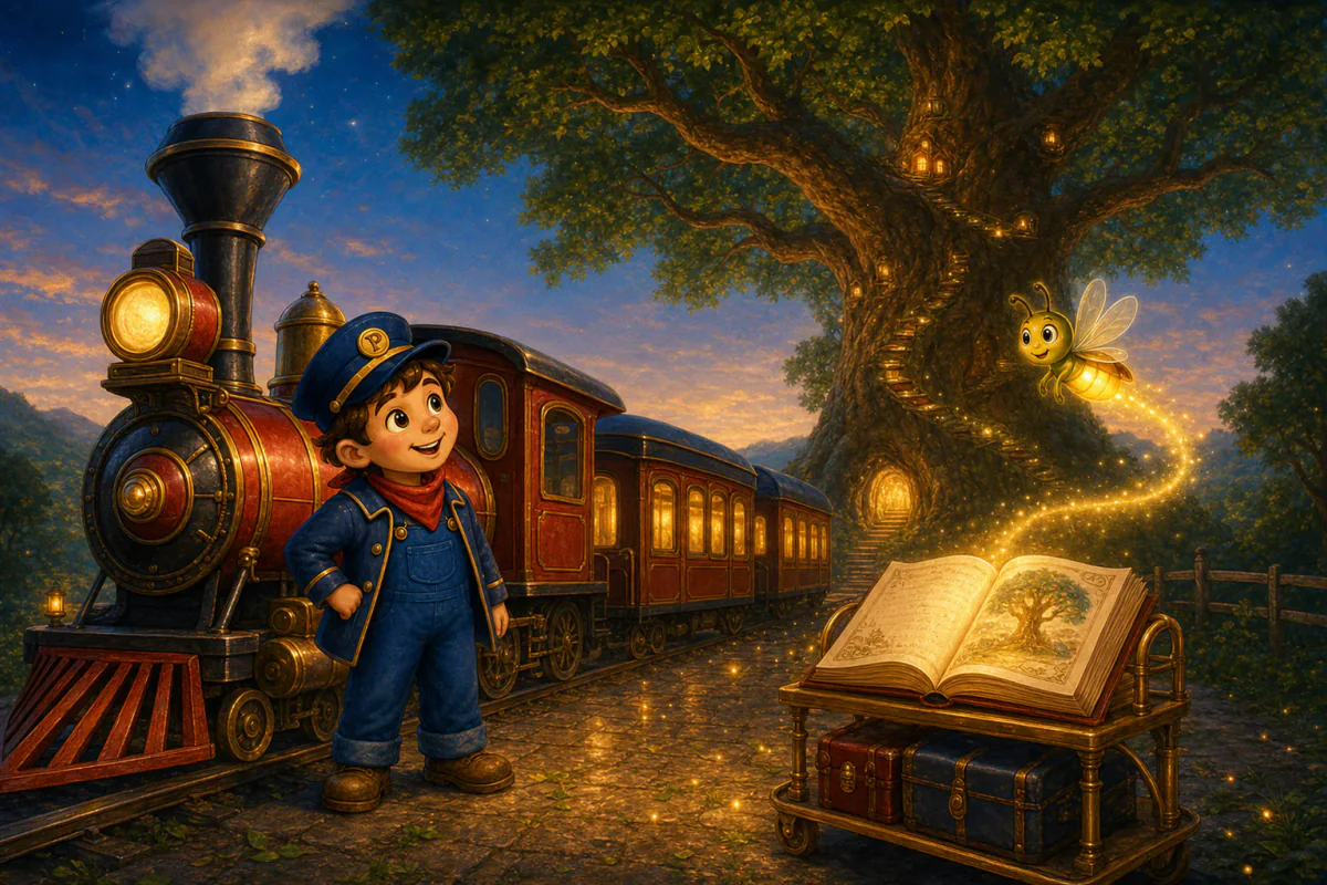 Alphabet Express preview showing ride from A to Z with Pip and Dot, find glowing letters, and play with every page