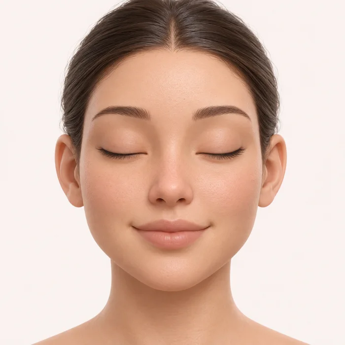 Stylized fictional face for Full Face Cleanup